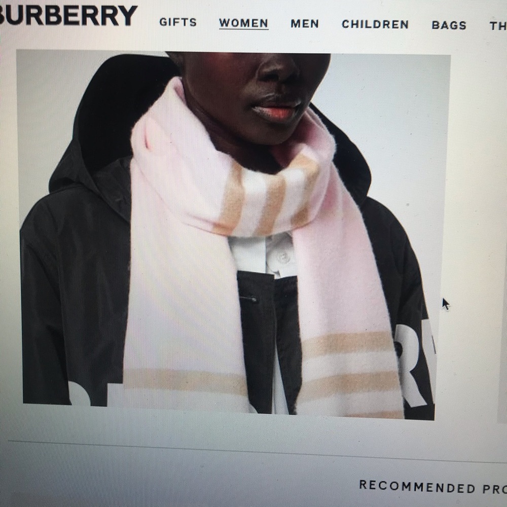 Burberry Classic check cashmere scarf